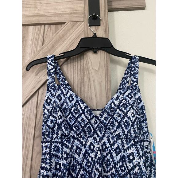 NWT Swim Solutions triple tier fauxkini 1 piece swimsuit size 8 - Picture 6 of 10